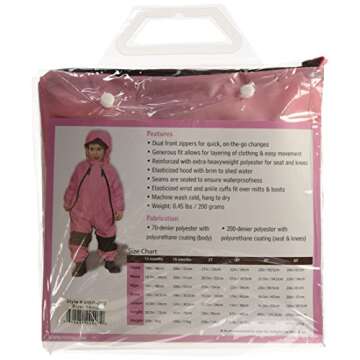 Tuffo Pink Muddy Buddy Coveralls for Toddlers