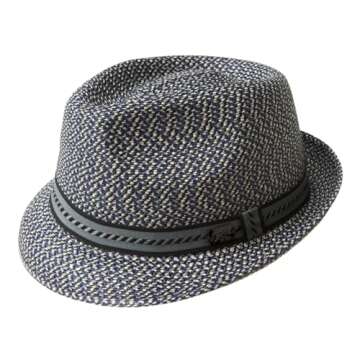 Bailey Mannes Braided Trilby Navy Multi - XX-Large