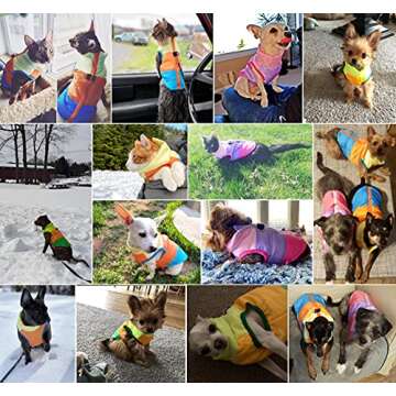 Stylish Pet Dog Cat Coat with Insulation - Ideal for Small Pets