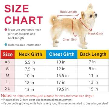 Stylish Pet Dog Cat Coat with Insulation - Ideal for Small Pets