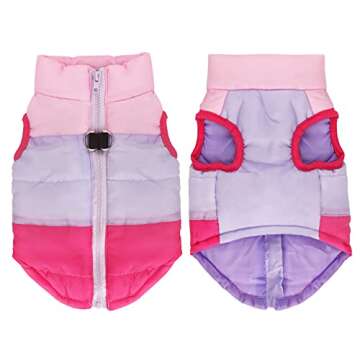 Stylish Pet Dog Cat Coat with Insulation - Ideal for Small Pets
