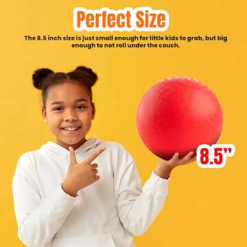 New Bounce Playground Balls - Set of 4 Durable Kickballs