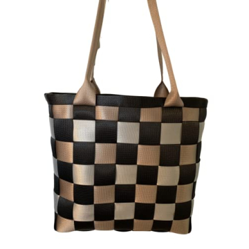 Large Seat Belt Tote - Durable, Eco-Friendly, Customizable Lining