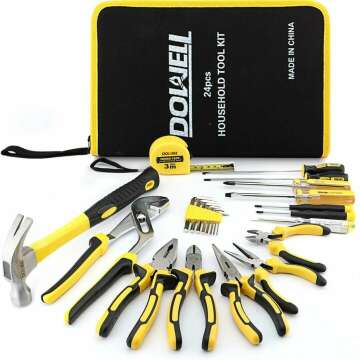 DOWELL 24-Piece Tool Set with Handy Portable Bag