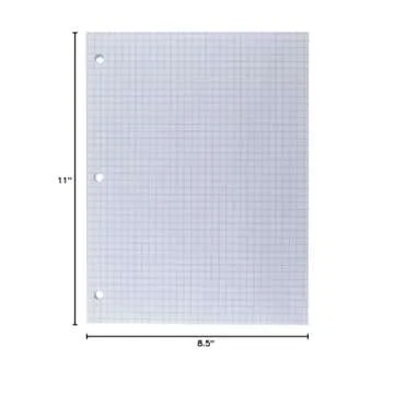 Top Flight Filler Paper, Quadrille Rule, 11 x 8.5 Inches, 80 Sheets (12650)