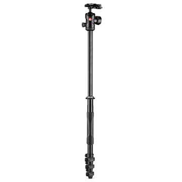 Manfrotto MKBFRLA4B-BHM Befree Advanced 2N1 Travel Tripod with Monopod, Lever Lock, Tripod Bag, Plate and Ball Head Included for Canon, Nikon, Sony, DSLR, CSC, Mirrorless, Up to 9kg, Aluminium