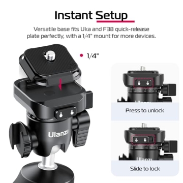 Versatile ULANZI TT38 Mini Tripod for Vlogging and DSLR