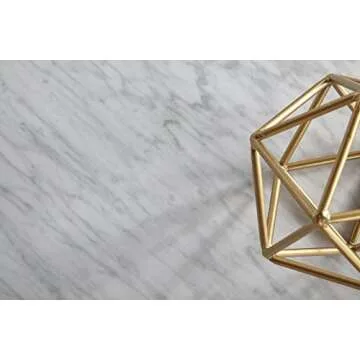 Carrera Nesting Coffee Table - Elegant Gold and Marble Style