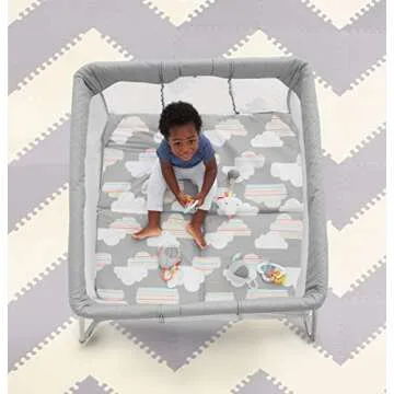 Skip Hop Portable Playard: Play to Night Expanding Travel Crib to Playard
