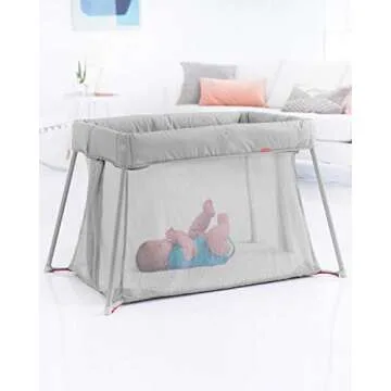 Skip Hop Portable Playard: Play to Night Expanding Travel Crib to Playard