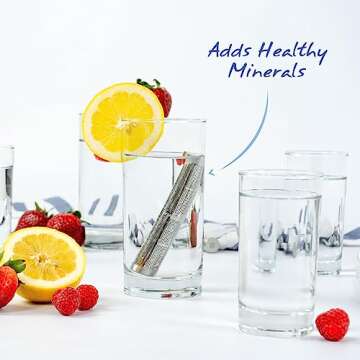 Santevia Water Bottle Filter, Water Bottle Filter For Travel, Fits Any Bottle, Portable Water Filter, Alkaline Water Filter, Water Filter For Hiking