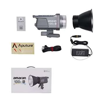 Aputure Amaran 100x S 100x-s 100xs 100W Bi-Color Led Video Light,2700K-6500K Bowens Mount Studio LED with App Control Build in 9 Lighting FX for Live Streaming Studio Photography (100x Upgrade)