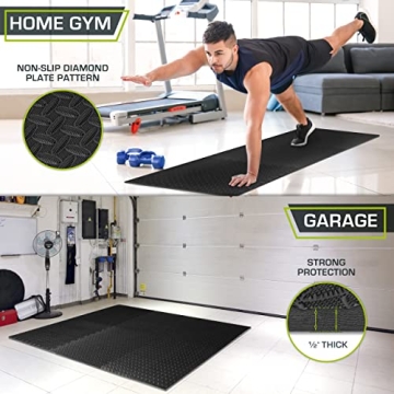 ProsourceFit Puzzle Exercise Mat for Safe Workouts and Play