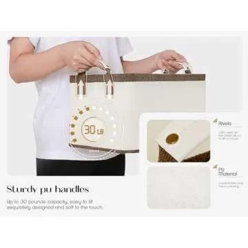 LoforHoney Stylish Collapsible Storage Bins - 2-Pack