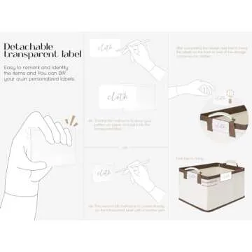 LoforHoney Stylish Collapsible Storage Bins - 2-Pack