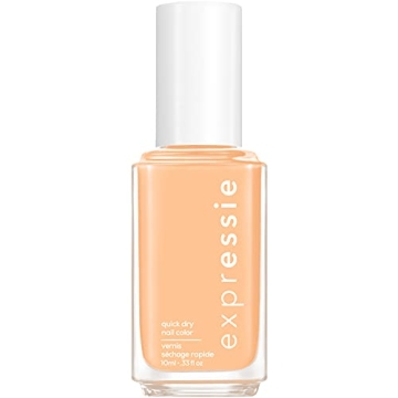 essie expressie Quick Dry Vegan Nail Polish - Bright Yellow with Red and White Undertones, Multi-Pla...