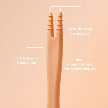 Dabbldoo 3 Pack Kids Food Picks (Chameleon, Frog, Snake) Toddlers + Preschoolers Utensils - Picky Eating - BPA Free - Dishwasher Safe - Self Feeding - Feeding Therapy - 18 Months+