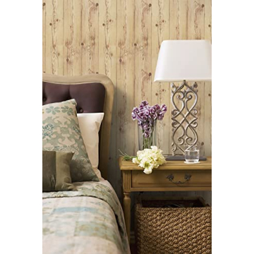 Weathered Wood Wallpaper Peel and Stick Wood Look