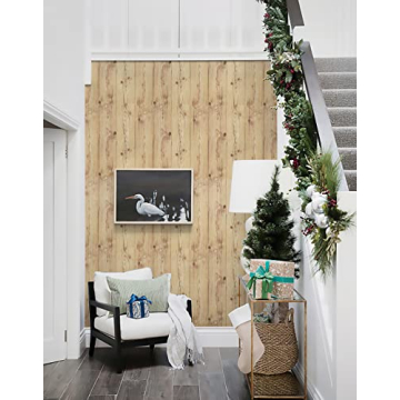 Weathered Wood Wallpaper Peel and Stick Wood Look