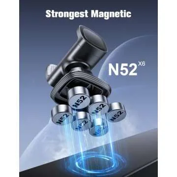 iBytoc Magnetic Phone Holder for Gym, 360° Rotatable Gym Phone Holder Workout Record, or Any Metal Surface, Gym Magnet Phone Mount Compatible with All Smartphones 4.7-7", Thick Cases Friendly