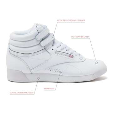 Reebok Women's Freestyle Hi High Top Sneakers - Iconic Design and Comfort