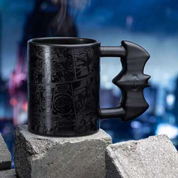 Paladone Batman Batarang Shaped Ceramic Mug - Officially Licensed Superhero Merchandise