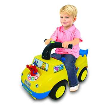 Sesame Street Elmo School Bus Ride-On, 12 months to 36 months