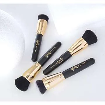 Belle Beauty by Kim Gravel Hover Cover Hi-Definition Liquid Foundation & Makeup Brushes (Foundation Brush)