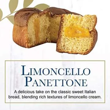 Giusto Sapore Italian Panettone Premium Lemon Limoncello Gourmet Bread 26.4 Ounce - Traditional Dessert - Imported from Italy and Family Owned