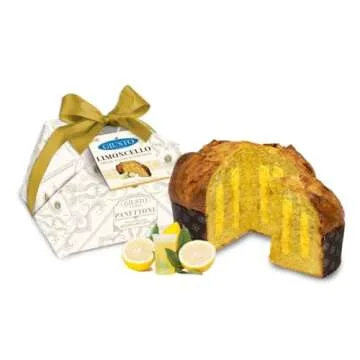 Giusto Sapore Italian Panettone Premium Lemon Limoncello Gourmet Bread 26.4 Ounce - Traditional Dessert - Imported from Italy and Family Owned