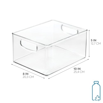 iDesign Extra-Large Organizer Bin for Kitchen and Fridge