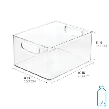 iDesign Extra-Large Organizer Bin for Kitchen and Fridge