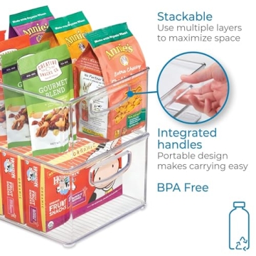 iDesign Extra-Large Organizer Bin for Kitchen and Fridge