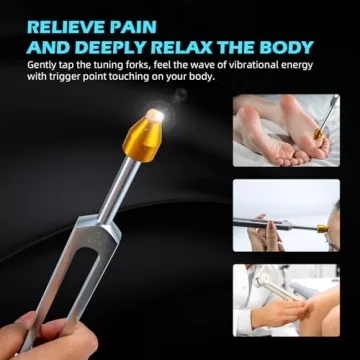Healing Tuning Fork Set with Activator & Vegan Pouch