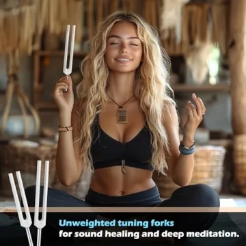 Healing Tuning Fork Set with Activator & Vegan Pouch