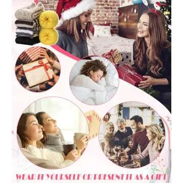 Cozy DYW Fuzzy Socks for Women - Warm Winter Slippers