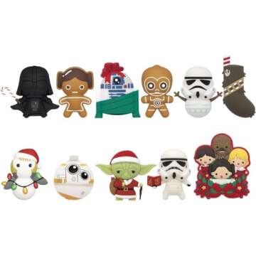 Star Wars Christmas - 3D Foam Bag Clip in Blind Bag