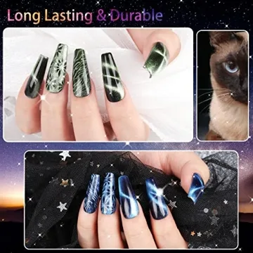 Clara Colors 12 Colors Cat Eye Gel Nail Polish Set - Galaxy Series