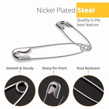 Versatile Wenrook 300 Pack Safety Pins Assorted Sizes