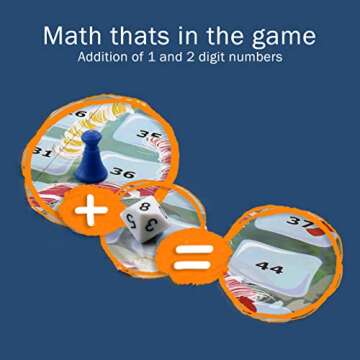 Fun Math Board Game for Kids - Ocean Raiders Game