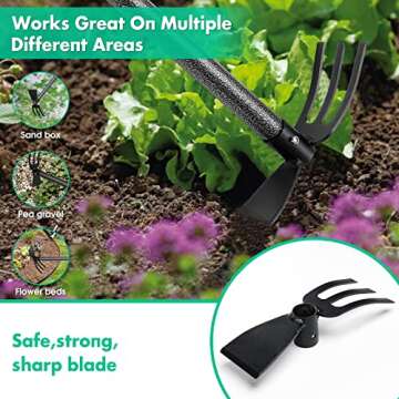 Durable 2-in-1 Garden Hoe and Cultivator for Easy Weeding