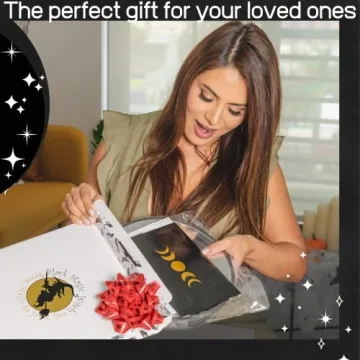 Black Magic Witch Moon Mirror Set for Home Elegance