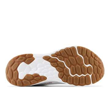 New Balance Women's Fresh Foam Arishi V4 Running Shoe, White/Tobacco, 8 Wide