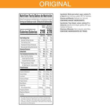 Kellogg's Frosted Mini-Wheats Cold Breakfast Cereal, High-Fiber, Whole Grain, Original, 18oz Box (1 Box)