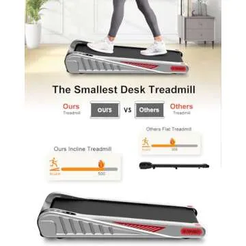 Compact Walking Pad Treadmill for Home & Office Use