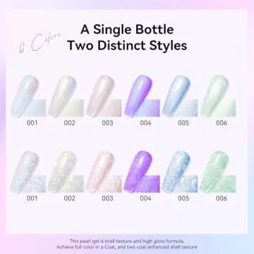 MIZHSE Pearl Gel Nail Polish Set for Stunning Nail Art