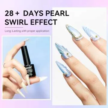 MIZHSE Pearl Gel Nail Polish Set for Stunning Nail Art