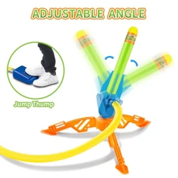 Banvih Rocket Launcher 6 Foam Rockets for Kids Outdoor Fun