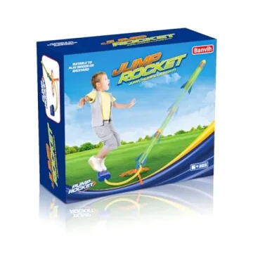 Banvih Rocket Launcher 6 Foam Rockets for Kids Outdoor Fun