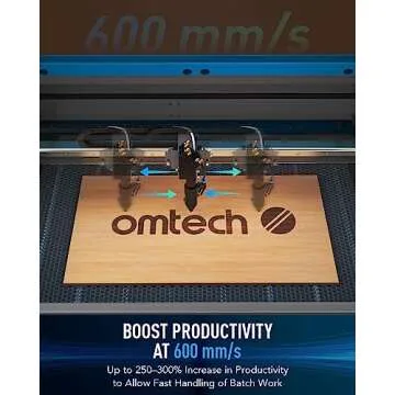 OMTech 100W CO2 Laser Engraver for Creative Projects